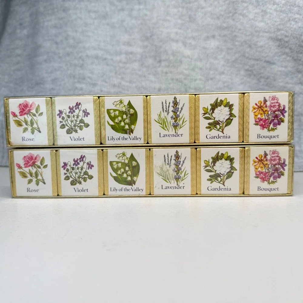 Vintage DuCair Perfumed Bath Cubes Set of 2 Floral Scented England 9oz ea